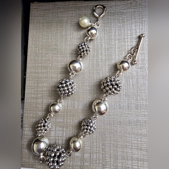Michael Dawkins sterling silver ball bracelet! Excellent condition. Like new. Ma - Picture 1 of 6